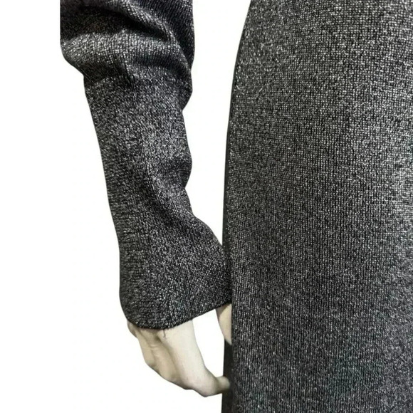 PERUVIAN CONNECTION metallic gray long cardigan duster dress women’s large - Picture 7 of 15